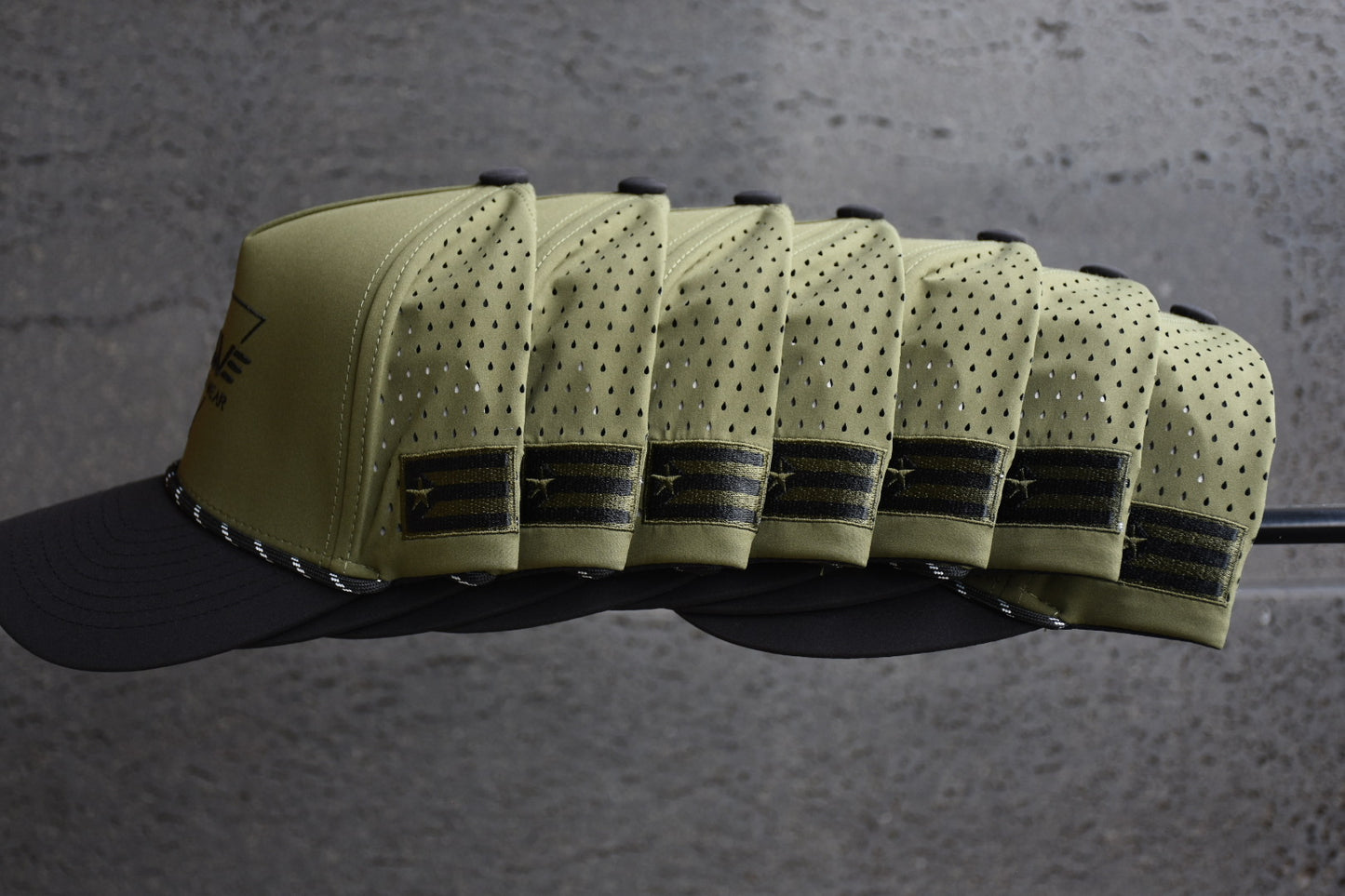 Performance Cap - Olive Green & Black