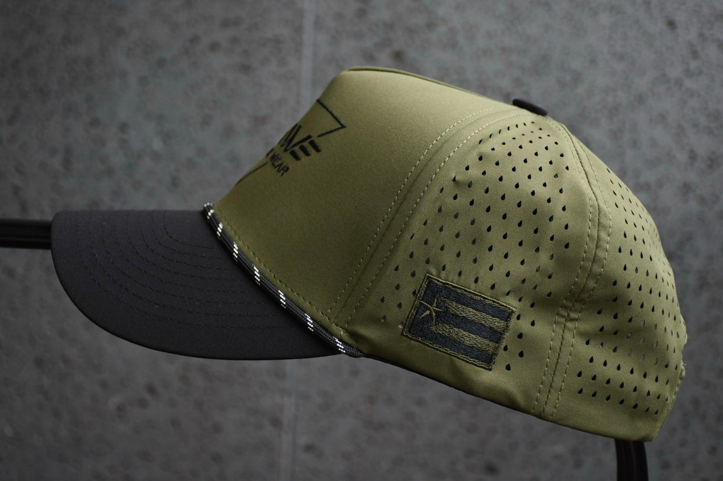 Performance Cap - Olive Green & Black