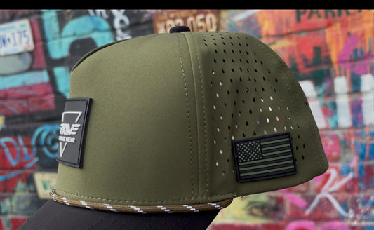 Performance US Cap – Olive Green & Black