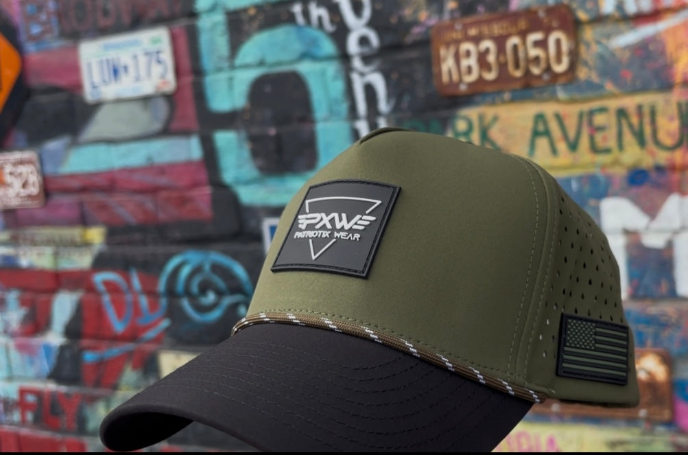 Performance US Cap – Olive Green & Black