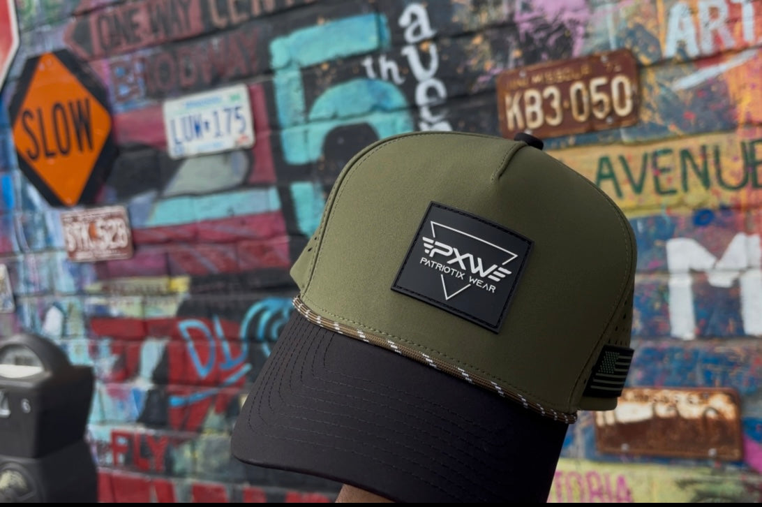 Performance US Cap – Olive Green & Black